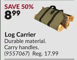Princess Auto Log Carrier offer