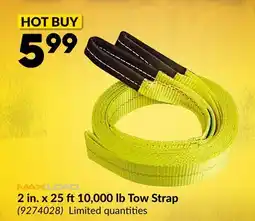 Princess Auto 2 in. x 25 ft10,000 lb Tow Strap offer