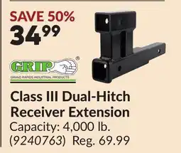 Princess Auto Class III Dual-Hitch Receiver Extension offer
