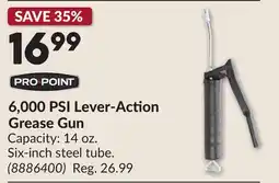 Princess Auto 6,000 PSI Lever-Action Grease Gun offer