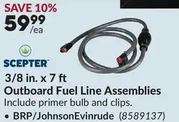 Princess Auto 3/8 in. x 7 ft Outboard Fuel Line Assemblies offer