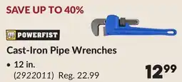 Princess Auto Cast-Iron Pipe Wrenches offer