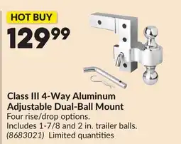Princess Auto Class III 4-Way Aluminum Adjustable Dual-Ball Mount offer