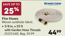 Princess Auto 5/8 in. x 25 ft with Garden Hose Threads Fire Hoses offer