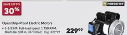 Princess Auto Open Drip-Proof Electric Motors offer