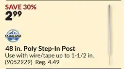 Princess Auto 48 in. Poly Step-In Post offer
