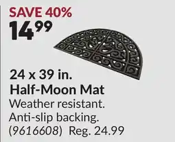 Princess Auto 24 x 39 in. Half-Moon Mat offer