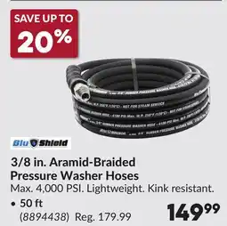Princess Auto 3/8 in. Aramid-Braided Pressure Washer Hoses, 50 ft offer