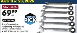 Princess Auto 7 pc Combination Ratcheting Wrench Sets offer