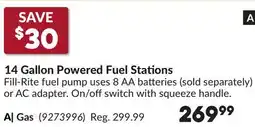 Princess Auto 14 Gallon Powered Fuel Stations offer