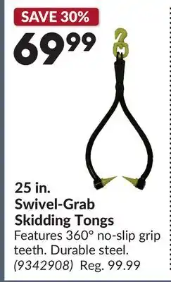 Princess Auto 25 in. Swivel-Grab Skidding Tongs offer