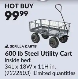 Princess Auto 600 lb Steel Utility Cart offer
