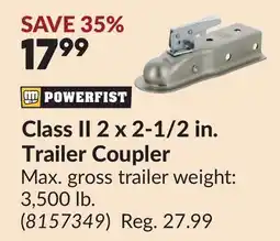 Princess Auto Class II 2 x 2-1/2 in. Trailer Coupler offer