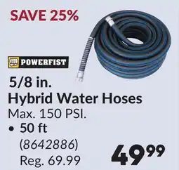 Princess Auto 50 ft 5/8 in. Hybrid Water Hoses offer