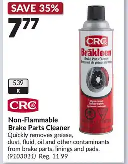 Princess Auto Non-Flammable Brake Parts Cleaner offer