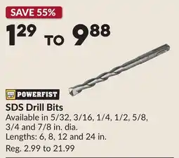 Princess Auto SDS Drill Bits offer