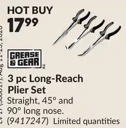 Princess Auto 3 pc Long-Reach Plier Set offer