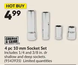 Princess Auto 4 pc 10 mm Socket Set offer