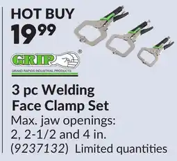 Princess Auto 3 pc Welding Face Clamp Set offer