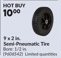 Princess Auto 9 x 2 in. Semi-Pneumatic Tire offer