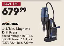 Princess Auto EVOLUTION 1-1/8 in. Magnetic Drill Press offer