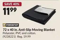 Princess Auto 72 x 40 in. Anti-Slip Moving Blanket offer