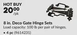 Princess Auto 8 in. Deco Gate Hinge Sets offer