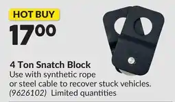 Princess Auto 4 Ton Snatch Block offer
