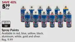 Princess Auto Spray Paints offer