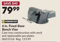 Princess Auto 6 in. Fixed-Base Bench Vise offer