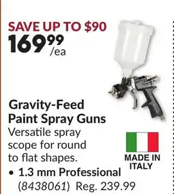 Princess Auto Gravity-Feed Paint Spray Guns offer