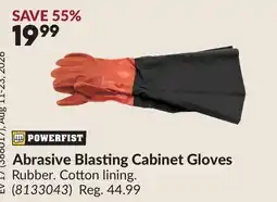 Princess Auto Abrasive Blasting Cabinet Gloves offer