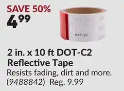 Princess Auto 2 in. x 10 ft DOT-C2 Reflective Tape offer