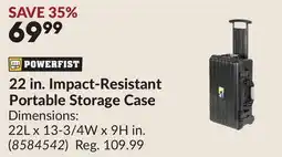 Princess Auto 22 in. Impact-Resistant Portable Storage Case offer