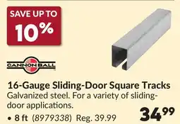 Princess Auto 16-Gauge Sliding-Door Square Tracks offer