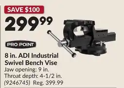 Princess Auto 8 in. ADI Industrial Swivel Bench Vise offer