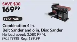Princess Auto Combination 4 in. Belt Sander and 6 in. Disc Sander offer