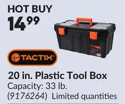 Princess Auto 20 in. Plastic Tool Box offer