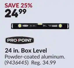 Princess Auto 24 in. Box Level offer