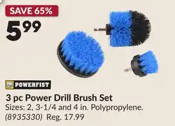 Princess Auto 3 pc Power Drill Brush Set offer