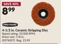 Princess Auto 4-1/2 in. Ceramic Stripping Disc offer