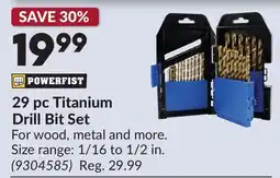 Princess Auto 29 pc Titanium Drill Bit Set offer