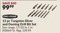 Princess Auto 12 pc Tungsten Silver and Deming Drill Bit Set offer