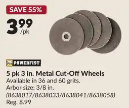 Princess Auto 5 pk 3 in. Metal Cut-Off Wheels offer
