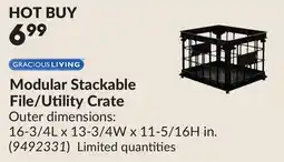 Princess Auto Modular Stackable File/Utility Crate offer