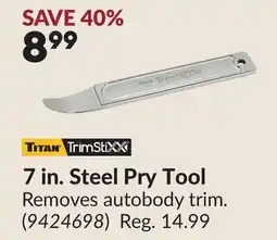 Princess Auto 7 in. Steel Pry Tool offer