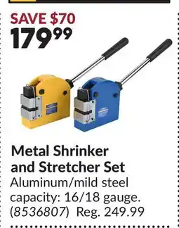 Princess Auto Metal Shrinker and Stretcher Set offer