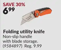 Princess Auto Folding utility knife offer