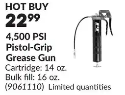 Princess Auto 4,500 PSI Pistol-Grip Grease Gun offer