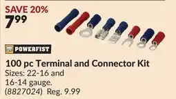 Princess Auto 100 pc Terminal and Connector Kit offer